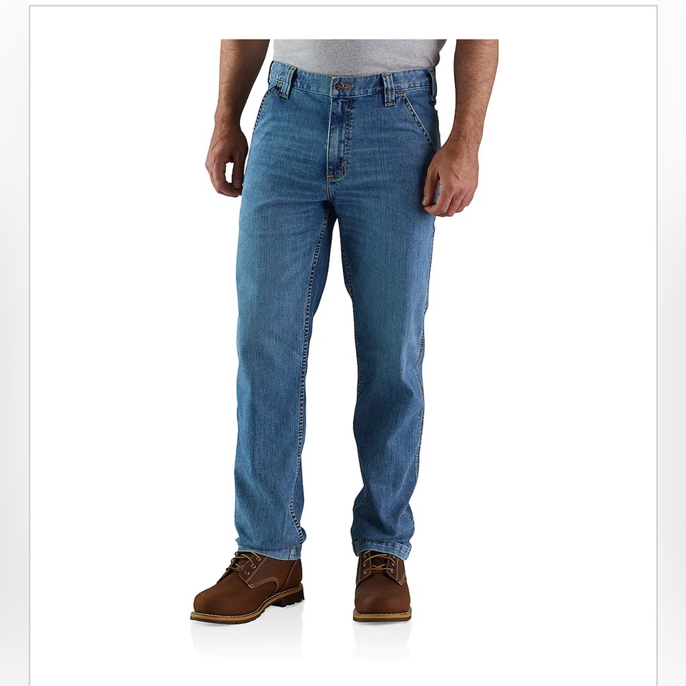 Carhartt Rugged Flex Relaxed Fit Utility Jean Men’s Size 38 X 34 Blue
